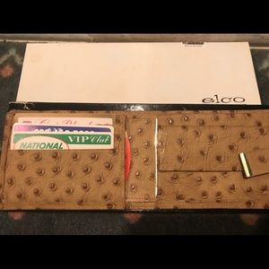 elco fine grained calf leather wallet